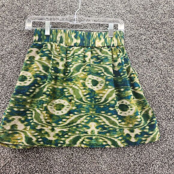 6 Degrees Small Green Elastic Short Skirt With Pockets 4.9385 - Picture 6 of 7